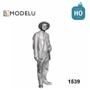Homme style début 20ème siècle HO Modelu 1539-087 - Maketis