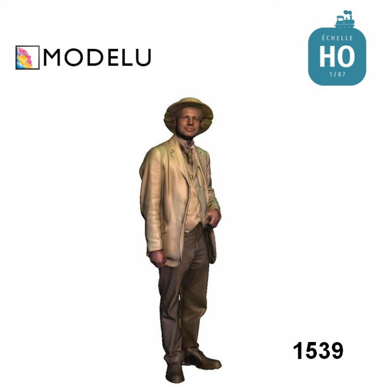 Homme style début 20ème siècle HO Modelu 1539-087 - Maketis