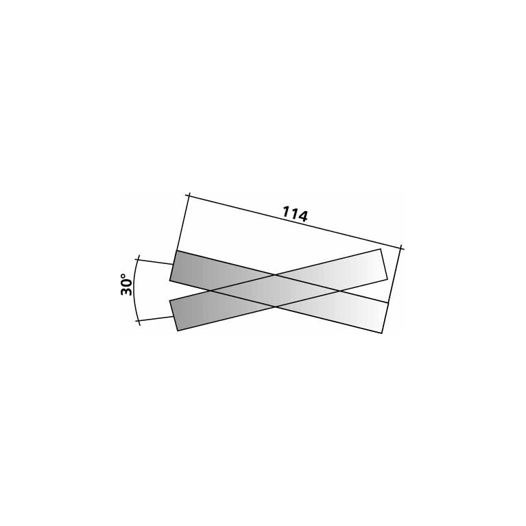 Crossing 30°,length 114 mm H0 Tillig 85170  - Maketis