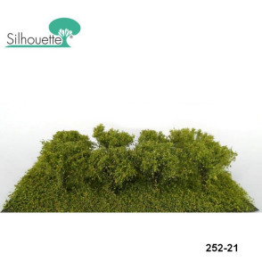 Set de 8 petits buissons vert printemps Profiline Silhouette 252-21 - Maketis