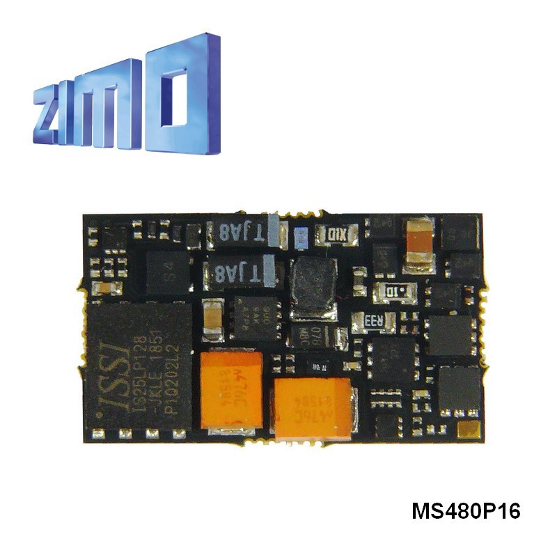 Décodeur sonore 16 bits Zimo MS480 DCC Plux16 MS480P16