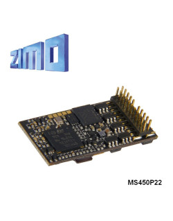 Décodeur sonore Zimo MS450 DCC avec interface Plux22 MS450P22