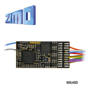Décodeur sonore 16 bits Zimo MS450 DCC 13 fils de connexion MS450 - Maketis