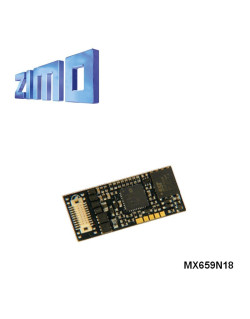 Décodeur miniature sonore Zimo MX659 DCC avec interface Next18 MX659N18 - Maketis