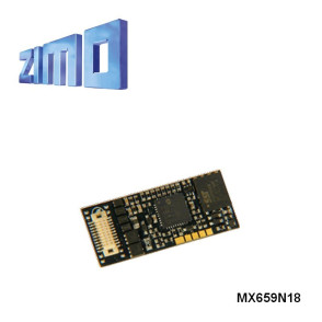 Décodeur miniature sonore Zimo MX659 DCC avec interface Next18 MX659N18 - Maketis