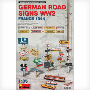 Panneaux routiers allemands WWII (France 1944) 1/35 MiniArt 35600 - Maketis