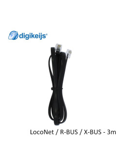 Câble RJ12 pour LocoNet - 3m Digikeijs DR50890