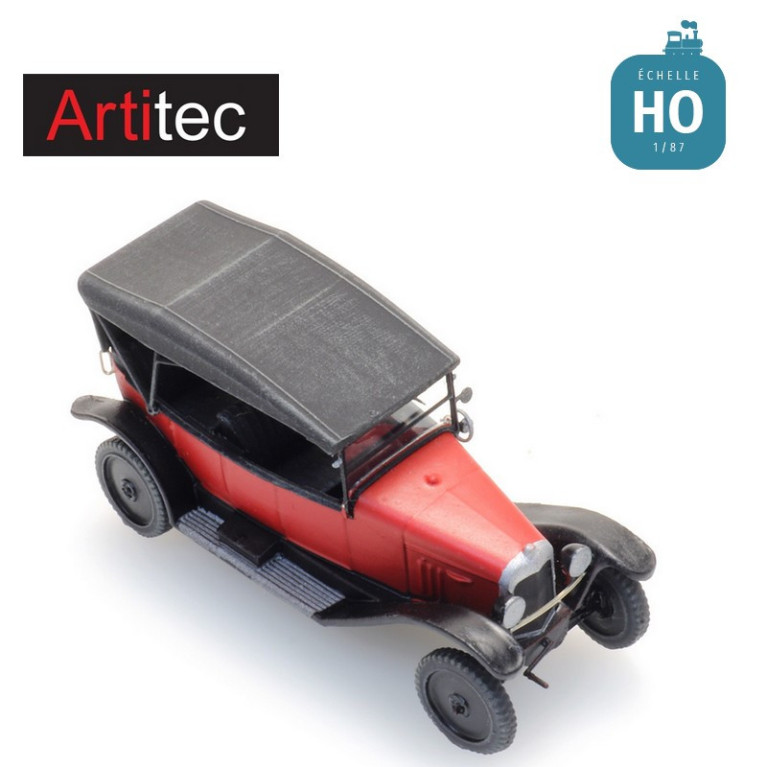 Citroën type A "Torpedo" rouge HO Artitec 387.480 - Maketis Citroën type A "Torpedo" rouge HO Artitec 387.480 - Maketis