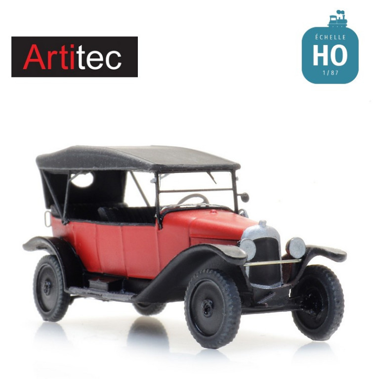 Citroën type A "Torpedo" rouge HO Artitec 387.480 - Maketis Citroën type A "Torpedo" rouge HO Artitec 387.480 - Maketis