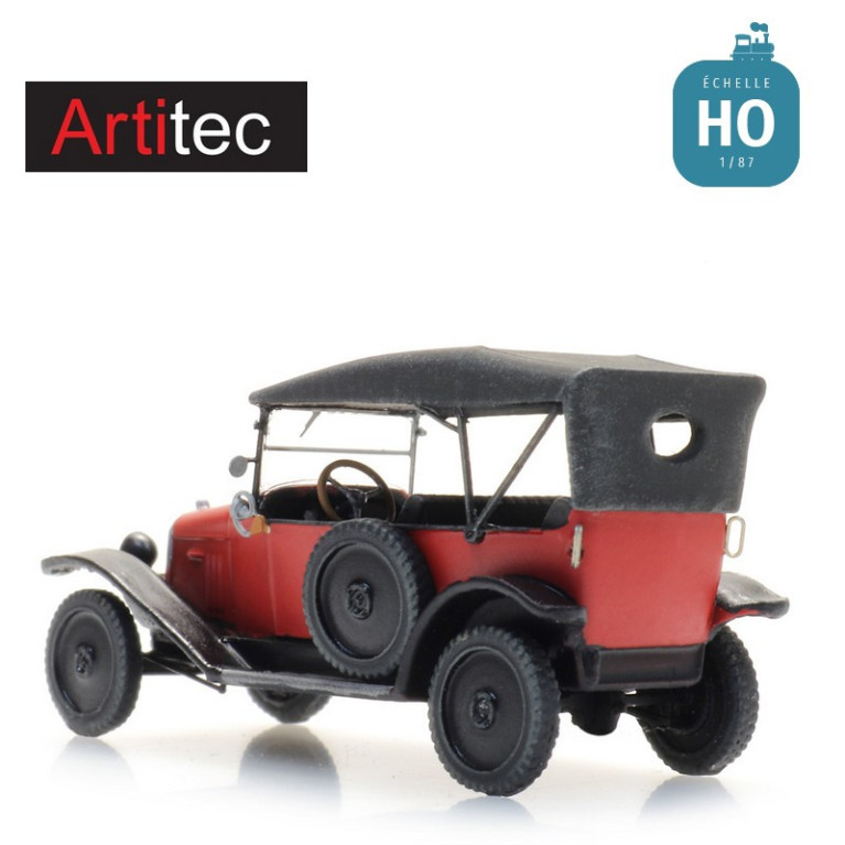 Citroën type A "Torpedo" rouge HO Artitec 387.480 - Maketis Citroën type A "Torpedo" rouge HO Artitec 387.480 - Maketis