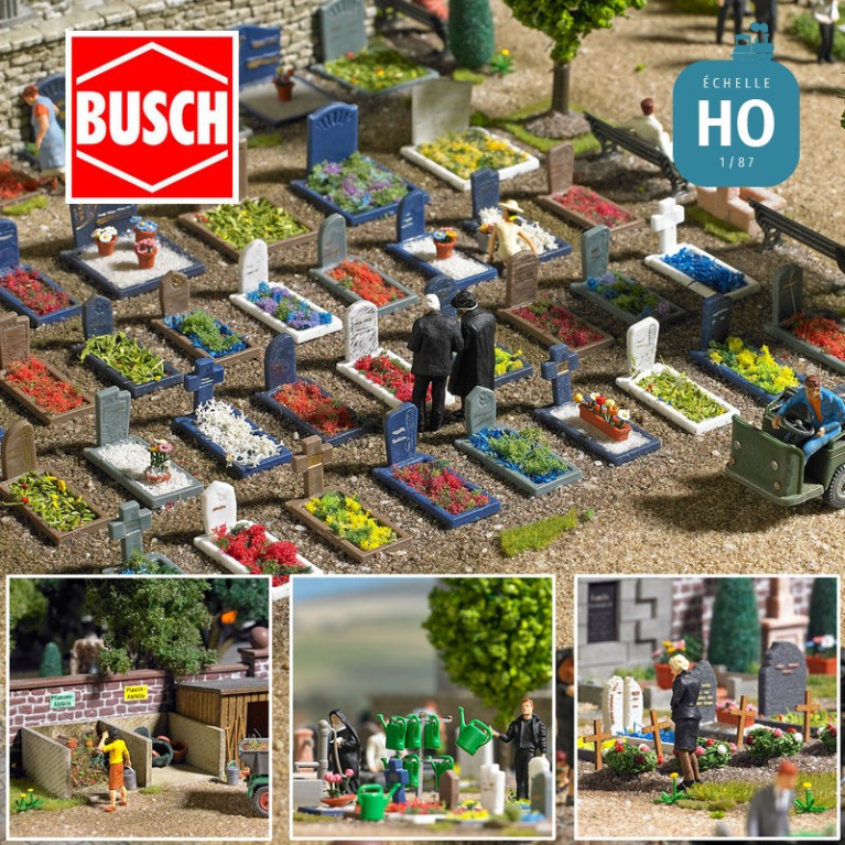 Cimetière HO Busch 1090 - Maketis Cimetière HO Busch 1090 - Maketis