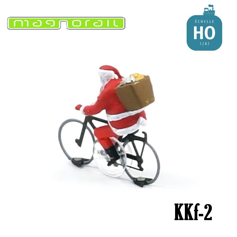 Santa Claus bicycle  Ready to Run H0 for Magnorail System KKf-2