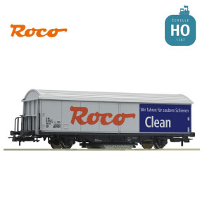 Wagon nettoyeur de rails HO Roco 46400 - Maketis