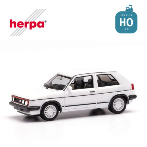  Golf II GTI VW avec jantes sport  blanc HO Herpa 420846 - Maketis