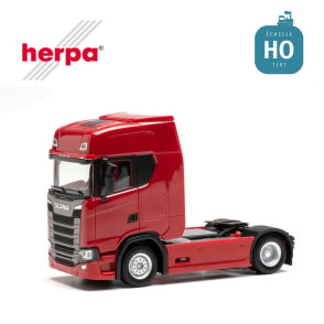 Tracteur Scania CS 20 HD pare-soleil rouge rubis HO Herpa 306768-003-Maketis