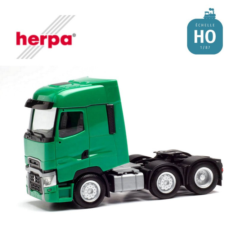 Tracteur Renault T vert menthe HO Herpa 311588-002-Maketis