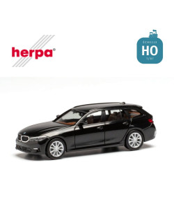 BMW Série 3 Touring noir brillant HO Herpa 420839-002-Maketis