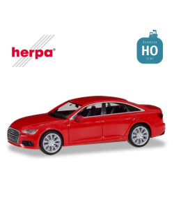 Audi A6 Limousine rouge métallisé HO Herpa 430630-002-Maketis