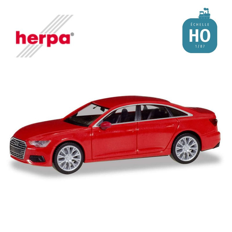 Audi A6 Limousine rouge métallisé HO Herpa 430630-002-Maketis