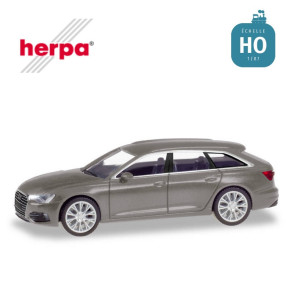 Audi A6 Avant gris taupe métallisé HO Herpa 430647-003-Maketis