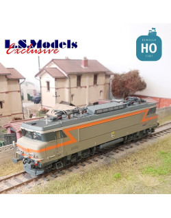 Locomotive BB22352 livrée Gris Béton/Orange Ep V SNCF Digital son HO LS Models 11102S - Maketis