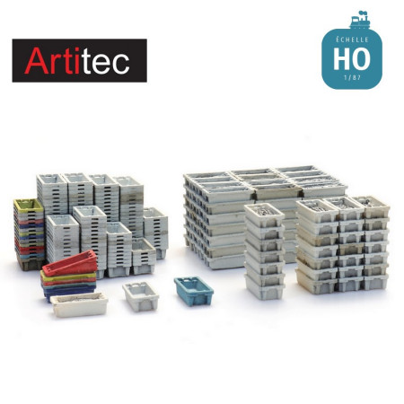 Caisses à poissons en Kit HO Artitec 10.400 - Maketis Caisses à poissons en Kit HO Artitec 10.400 - Maketis