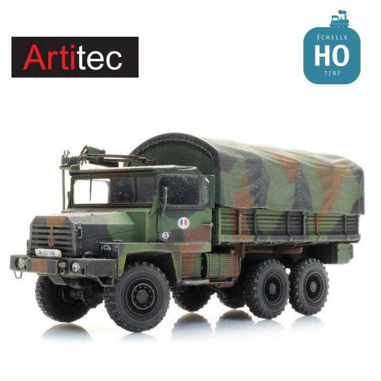 Camion militaire Berliet en Kit HO Artitec 1870174 - Maketis