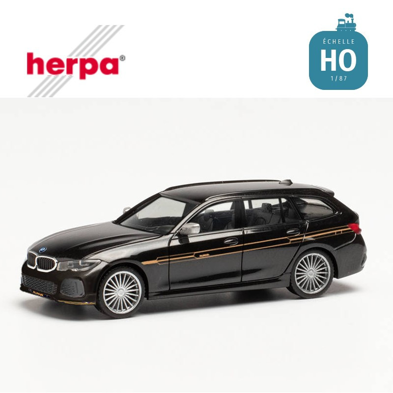 BMW Alpina B3 Touring noir brillant HO Herpa 420983 - Maketis