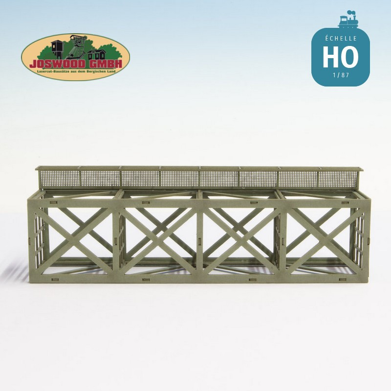Pont pour grosses canalisations industrielles HO Joswood 17129 - Maketis