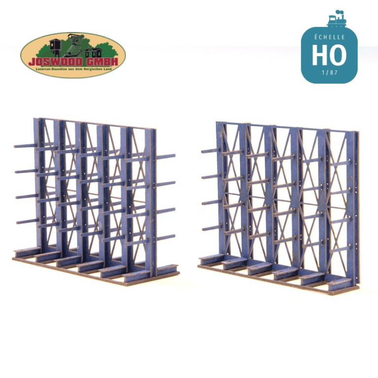 Rayonnages cantilever HO Joswood 40176 - Maketis Rayonnages cantilever HO Joswood 40176 - Maketis