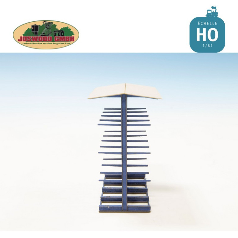 Rayonnages cantilever avec toit HO Joswood 40177 - Maketis Rayonnages cantilever avec toit HO Joswood 40177 - Maketis
