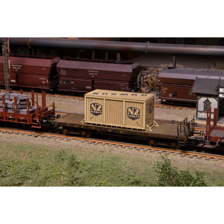 Caisse en bois avec cadre "Normag" HO Joswood 40429 - Maketis Caisse en bois avec cadre "Normag" HO Joswood 40429 - Maketis