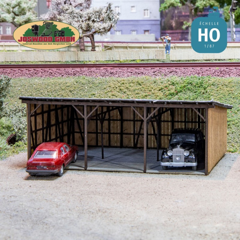 Abri en bois HO Joswood 23020 - Maketis Abri en bois HO Joswood 23020 - Maketis