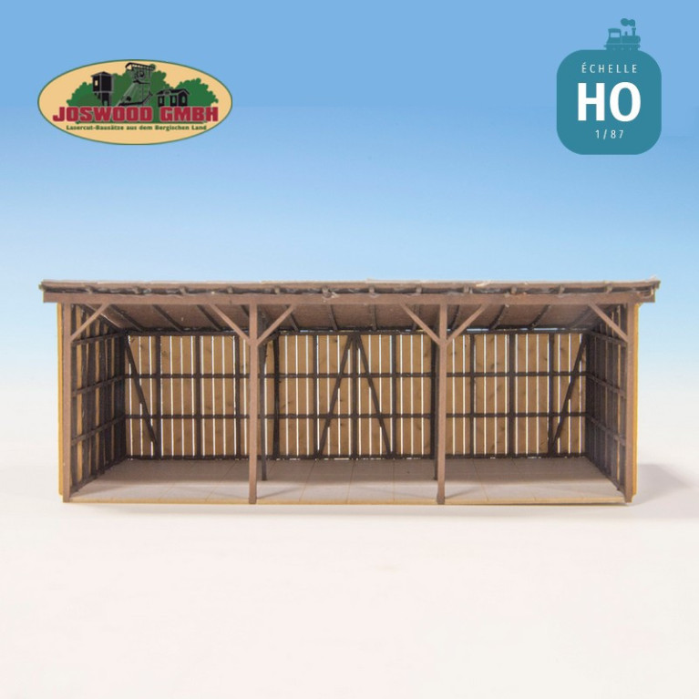 Abri en bois HO Joswood 23020 - Maketis Abri en bois HO Joswood 23020 - Maketis