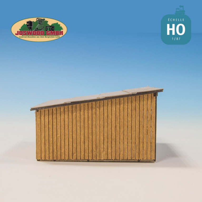 Abri en bois HO Joswood 23020 - Maketis Abri en bois HO Joswood 23020 - Maketis