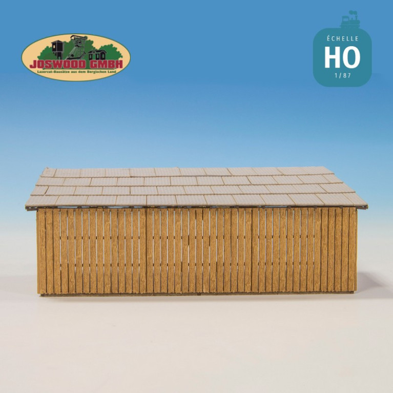 Abri en bois HO Joswood 23020 - Maketis Abri en bois HO Joswood 23020 - Maketis
