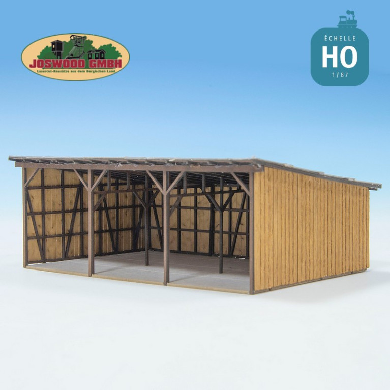 Abri en bois HO Joswood 23020 - Maketis Abri en bois HO Joswood 23020 - Maketis