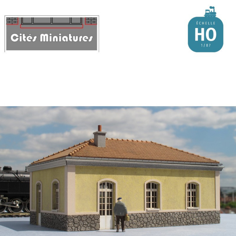 Local administratif / bureau d’octroi style PLM échelle HO Cités miniatures BF-020-1-HO - MAKETIS Local administratif / bureau d’octroi style PLM échelle HO Cités miniatures BF-020-1-HO - MAKETIS