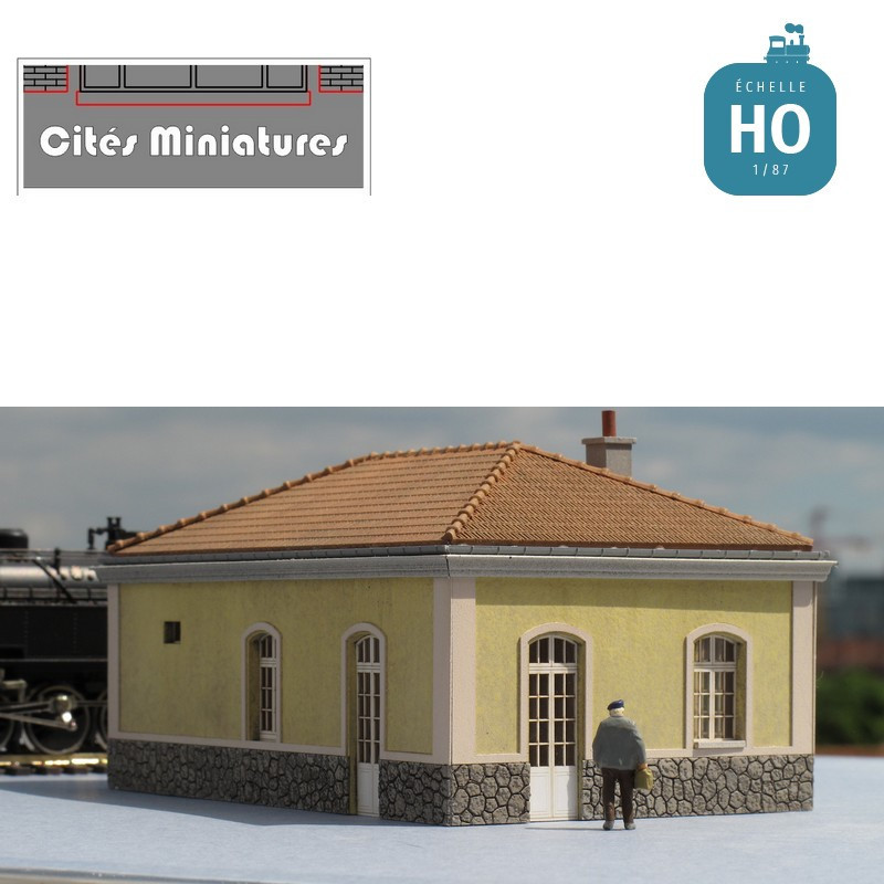 Local administratif / bureau d’octroi style PLM échelle HO Cités miniatures BF-020-1-HO - MAKETIS
