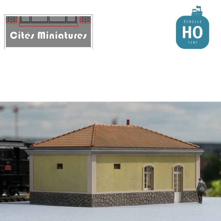 Local administratif / bureau d’octroi style PLM échelle HO Cités miniatures BF-020-1-HO - MAKETIS