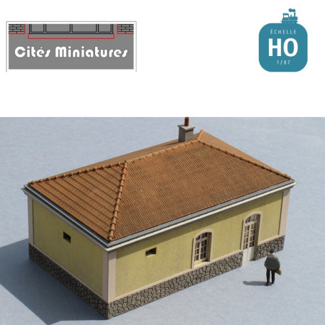 Local administratif / bureau d’octroi style PLM échelle HO Cités miniatures BF-020-1-HO - MAKETIS