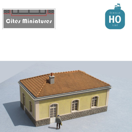 Local administratif / bureau d’octroi style PLM échelle HO Cités miniatures BF-020-1-HO - MAKETIS