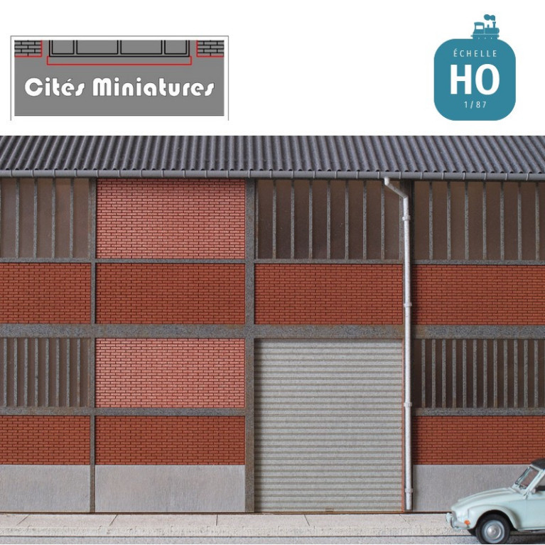 Usine – Entrepôt brique R+1 faible profondeur – Echelle HO Cités Miniatures BV-007-1-HO - MAKETIS Usine – Entrepôt brique R+1 faible profondeur – Echelle HO Cités Miniatures BV-007-1-HO - MAKETIS