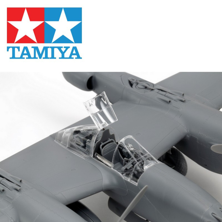 Avion de combat Lockheed P-38 J Lightning 1/48 Tamiya 61123--Maketis