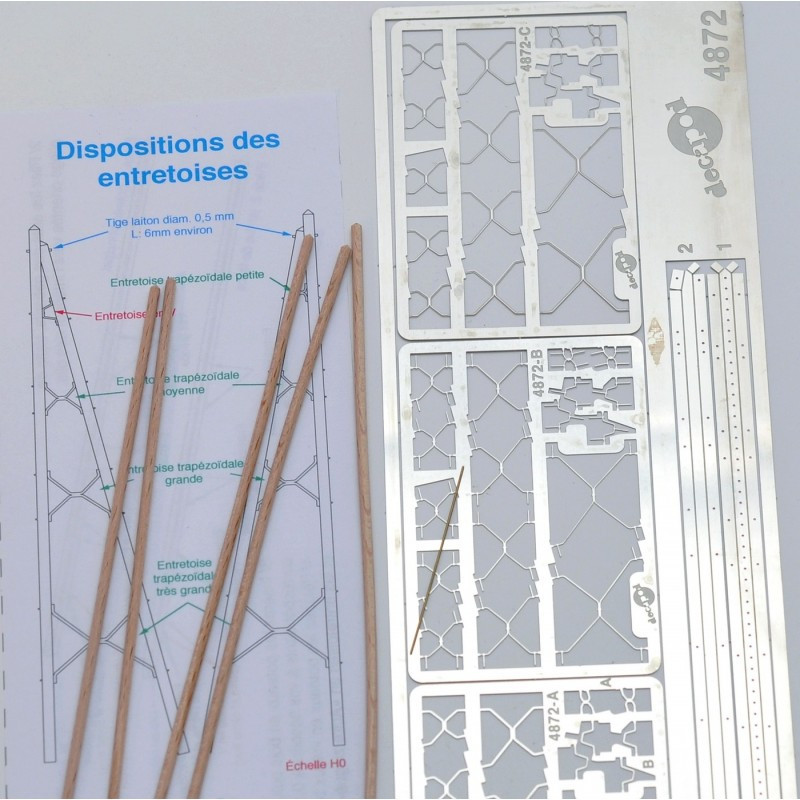 Streben für Holzpfosten [HO] Decapod 4872 - Maketis