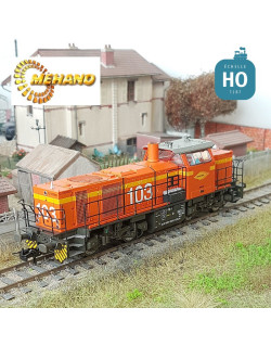 Locomotive Diesel G1000 Colas Rail n°103 Ep V-VI Analogique HO Mehano 90268 - Maketis