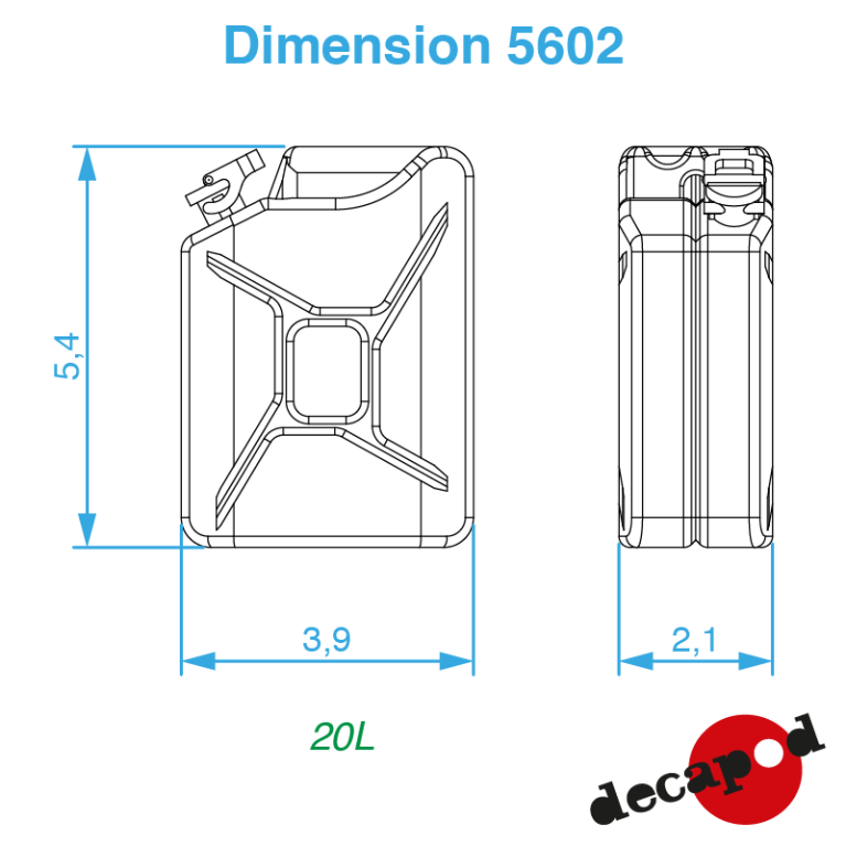 Jerrycans (12 pcs) HO Decapod 5602 - Maketis Jerrycans (12 pcs) HO Decapod 5602 - Maketis