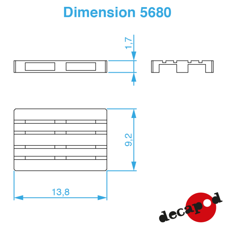 Palettes Europ (12 pcs) HO Decapod 5680 - Maketis