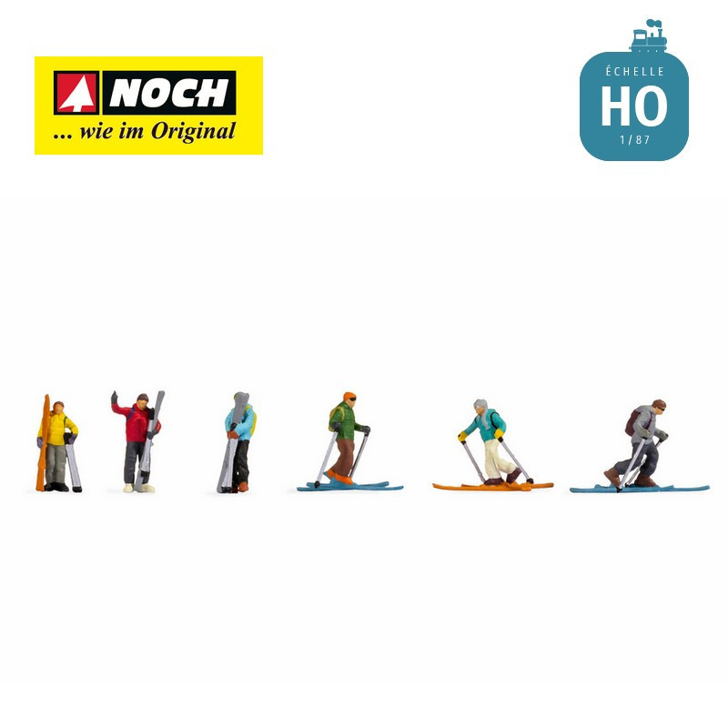Skieurs de randonnée HO Noch 15823 - Maketis
