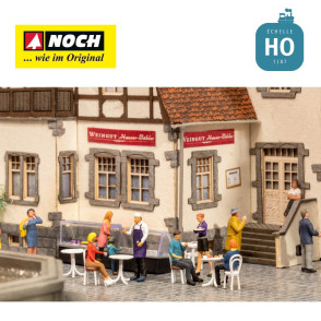 Figurines thématiques "Café" HO Noch 12245 - Maketis